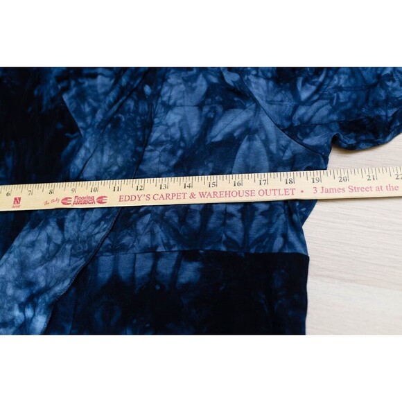 Ever Sassy Blue tie-dye tank top and open cardigan 2 piece set Small - Picture 9 of 9